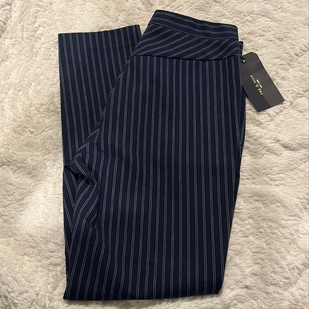 Rag and bone, straight, legged, striped jeans